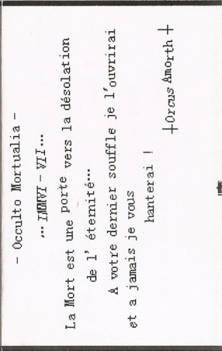 Occulto Mortualia : IMMVI-VII